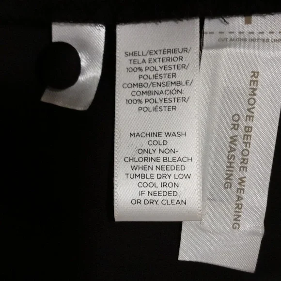 ποΈ π€LOFTπ€ - Black L/S Dress w/Sheer Polka Dot Ruffle Detail - Picture 13 of 16